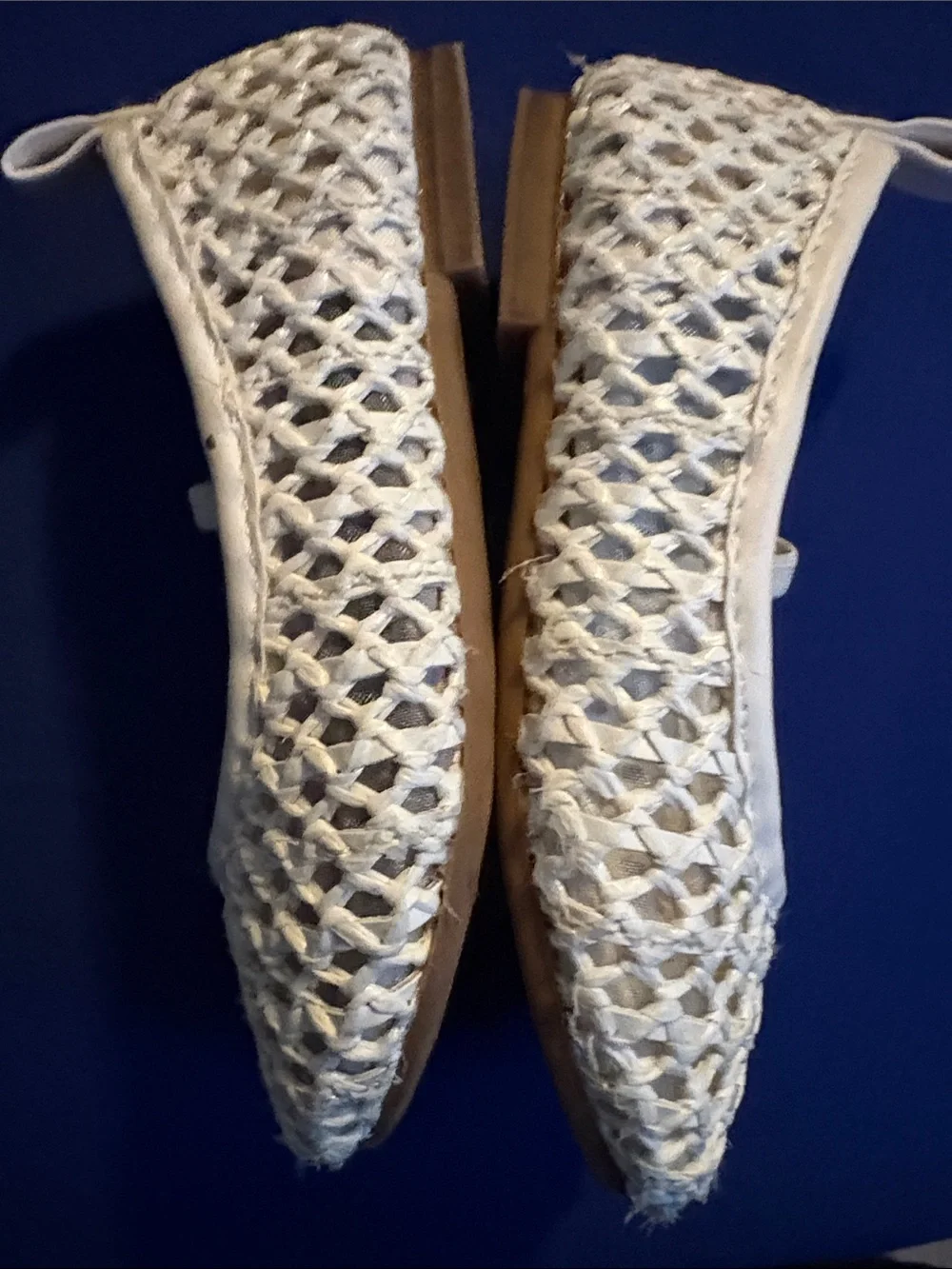 GAP Cream Woven Mary Jane Baby Shoes